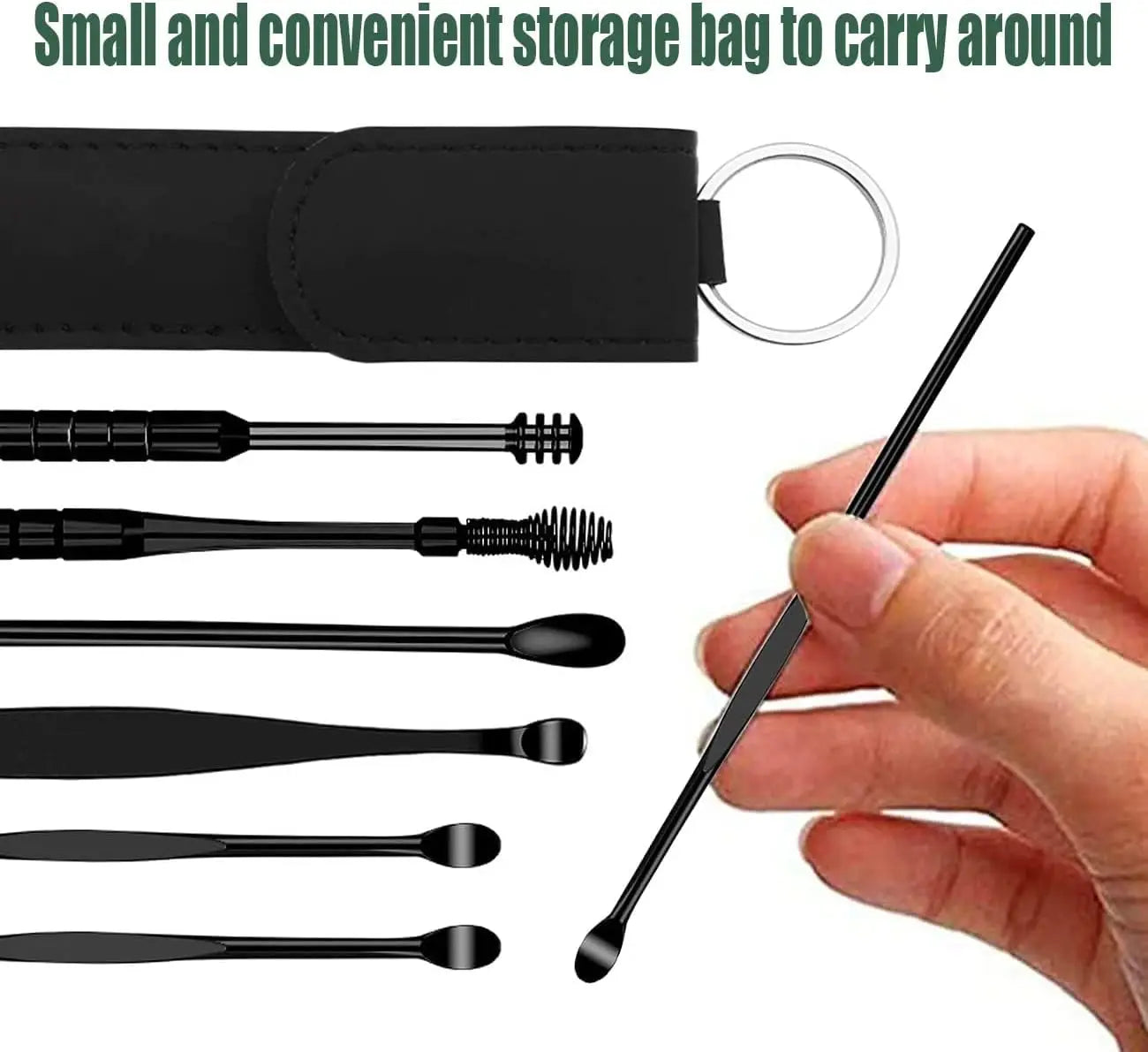 EarClean™ Stainless Steel Ear Cleaner Kit – Wax Remover & Care Tools Set