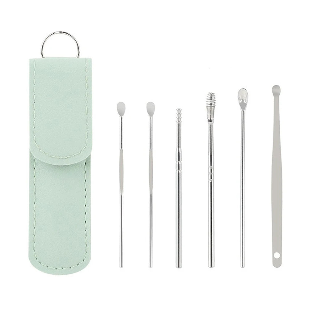 EarClean™ Stainless Steel Ear Cleaner Kit – Wax Remover & Care Tools Set