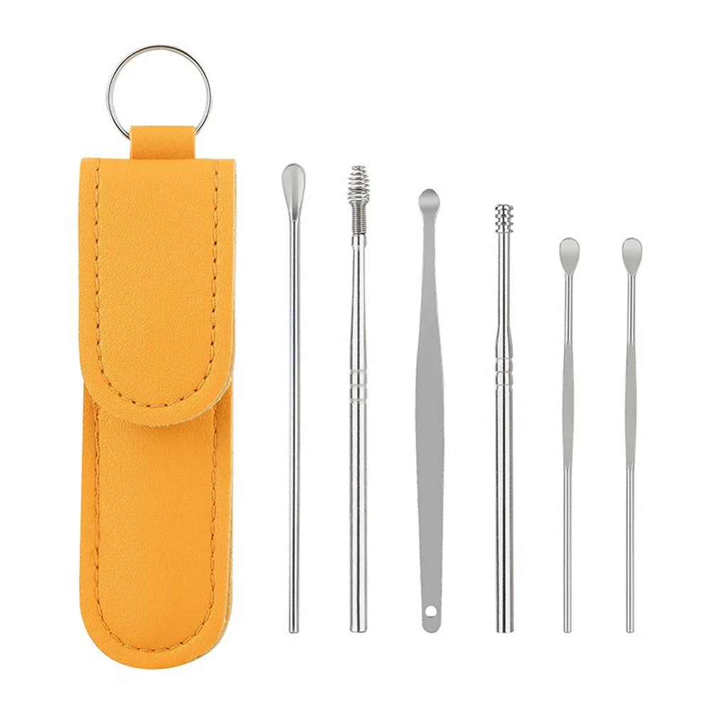 EarClean™ Stainless Steel Ear Cleaner Kit – Wax Remover & Care Tools Set