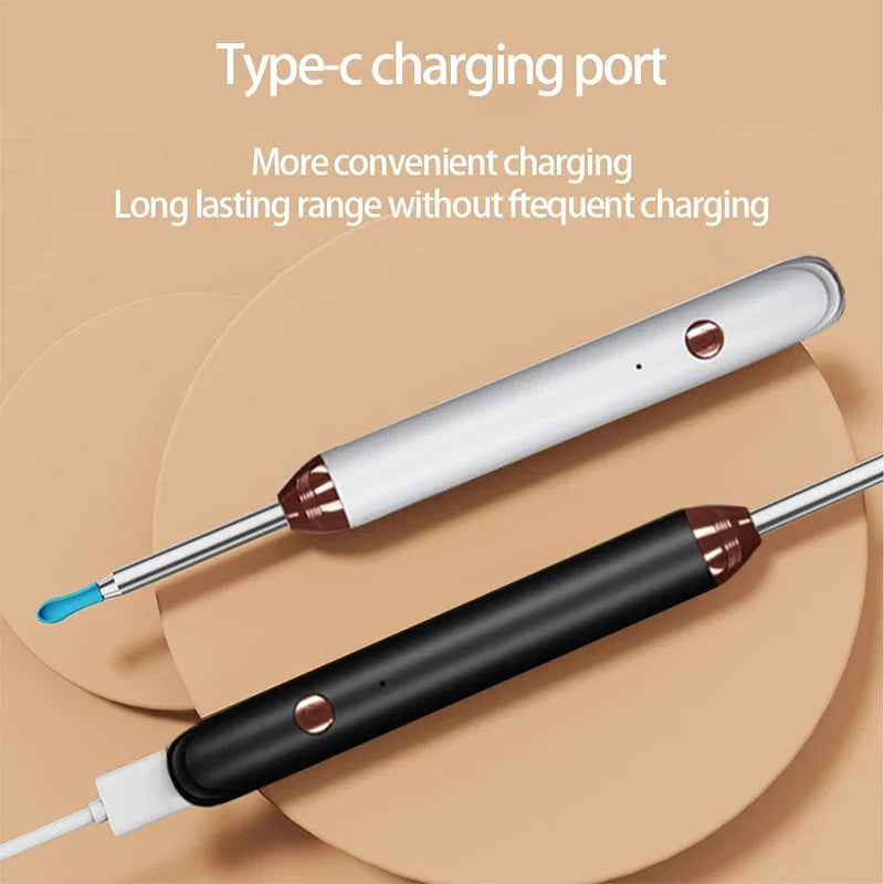 EarClean™ Smart Wireless Visual Ear Cleaner – WiFi Otoscope Camera & Lighted Ear Care Kit