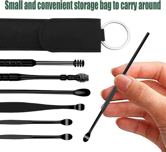 EarClean™ Stainless Steel Ear Cleaner Kit – Wax Remover & Care Tools Set